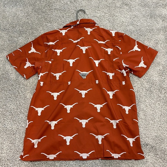 Men’s Columbia Button Down Shirt (University of Texas Longhorns) Size: M - Picture 3 of 3